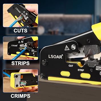 rj45 Crimp Tool Ethernet Crimping Tool Kit for rj45 Cat5e Cat6 Cat6a Cat7