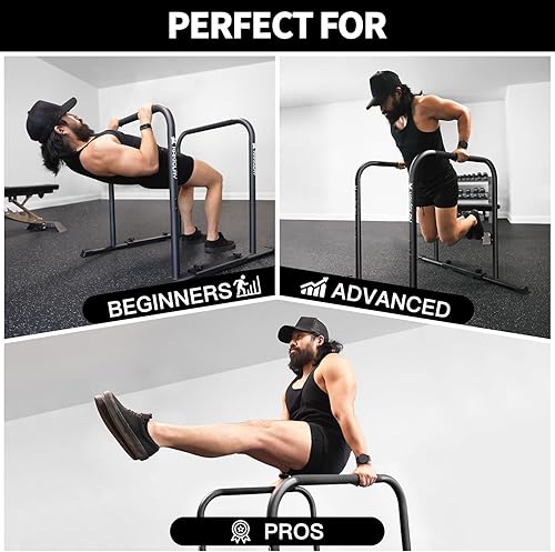 Miniatura 5 de Las mejores barras de inmersión premium más fuertes del mundo con ajustes ajustables ultraestables y pies antideslizantes - Patente original de