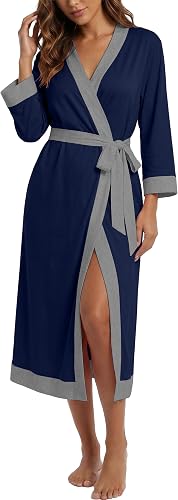 PrinStory 女士长款柔软浴袍 轻便 S-2XL