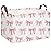 Sanjiaofeng Rectangular Kids Basket Pink Storage Bins,Girls Storage Baskets with Handles.Clothers,Toys,Books,Kid\'s Gifts Storage. (Pink Bowknot)