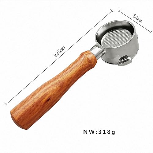 Miniatura 4 de Portafiltro desnudo sin fondo de 2.126 in para manipulación de café compatible con Breville BES 840870878880, incluye cesta de 2.126 in, cepillo