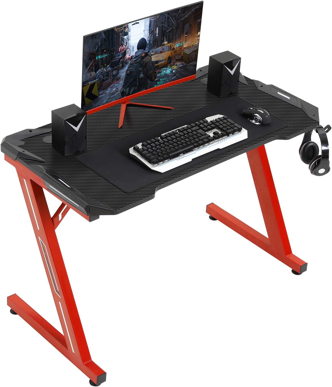 Z-Shape Gaming Desk