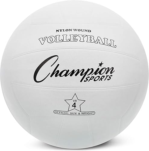 Miniatura 1 de Champion Sports Balón de voleibol de goma, tamaño oficial, para uso en interiores y exteriores, bolas de voleibol duraderas y reguladas para