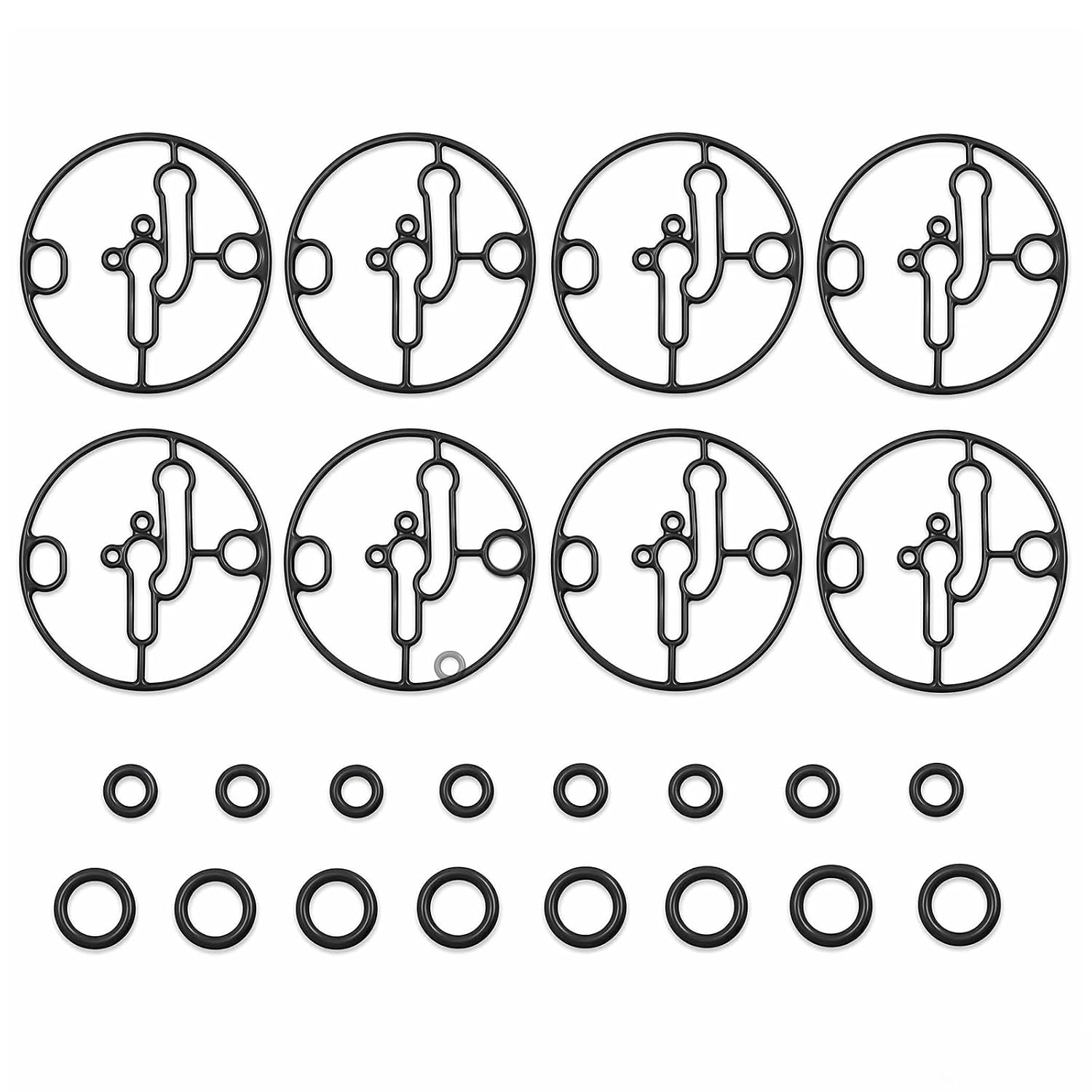 8 Sets 698781 Carburetor Bowl Gasket Kit for Nikki, Include 16 PCS O-Rings