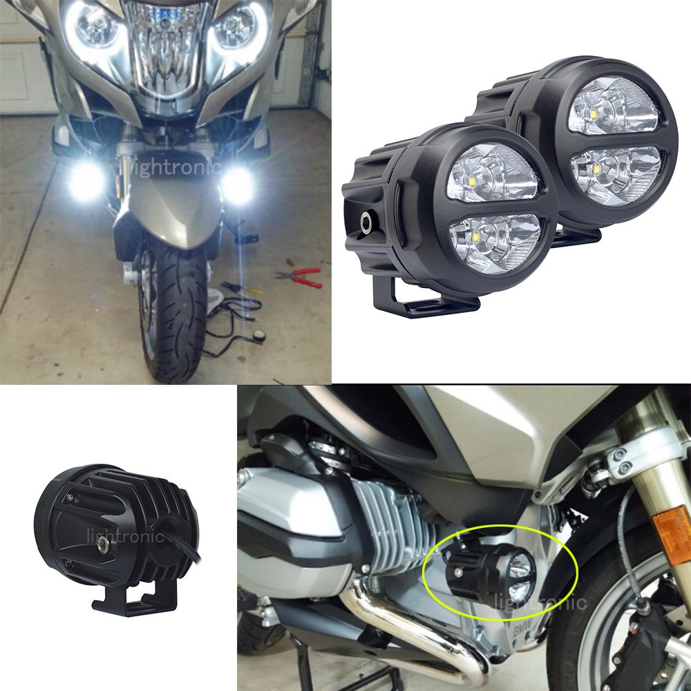 Amazon | LEDフォグランプ バイク用 20W オートバイ サブライト 10°狭