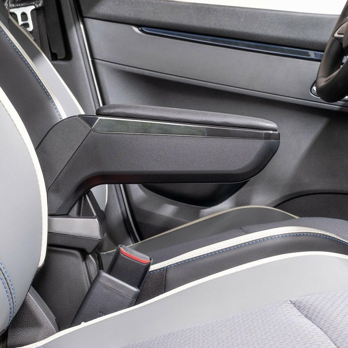 rati ARMSTER S ARMREST Kompatybilny z Ford B-MAX 2012-2014 Czarna sztuczna skóra