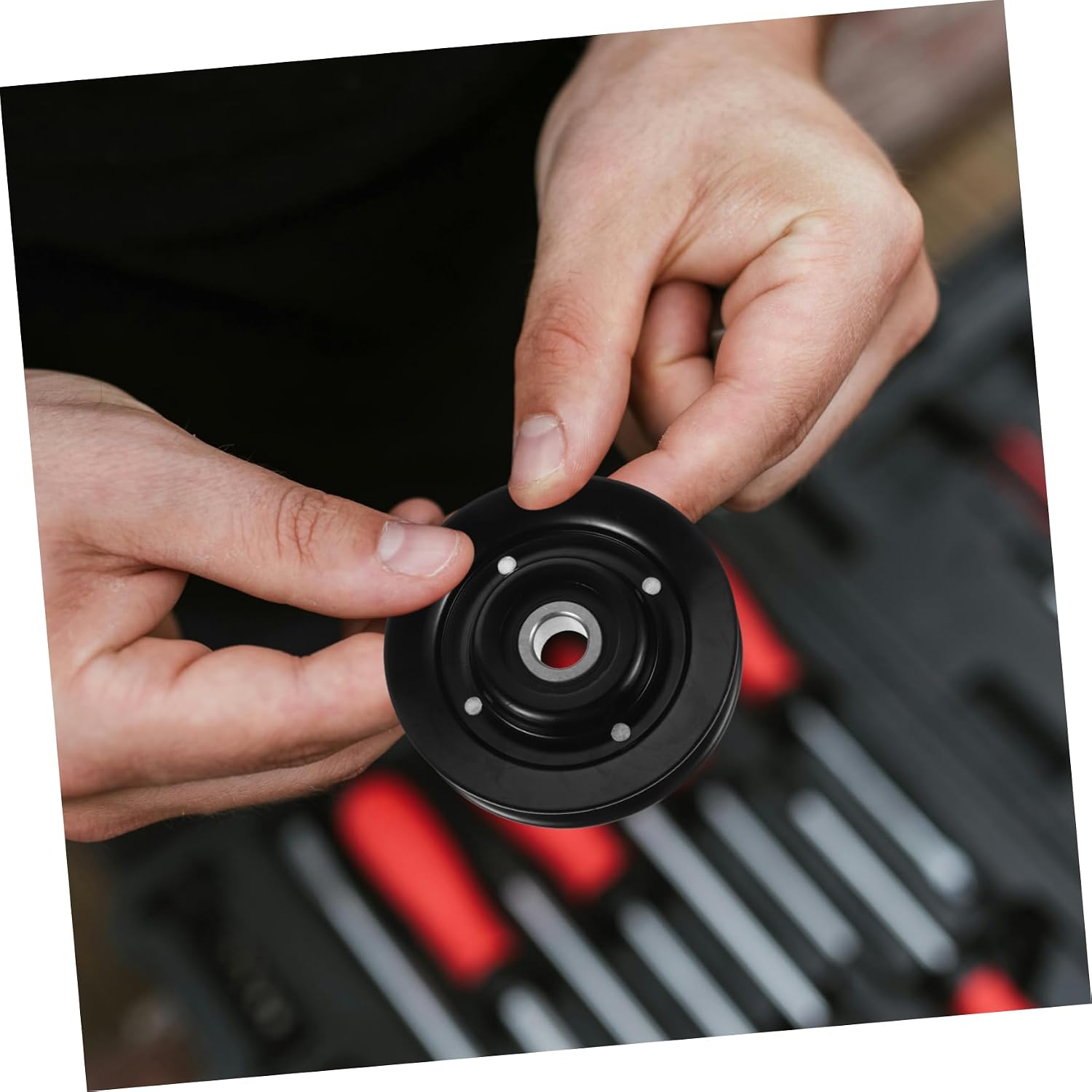 Car Air Conditioner Belt Tension Pulley Precision Adjustment Tool for Compressor Systems Easy Installation Quiet for Mechanics and Enthusiasts
