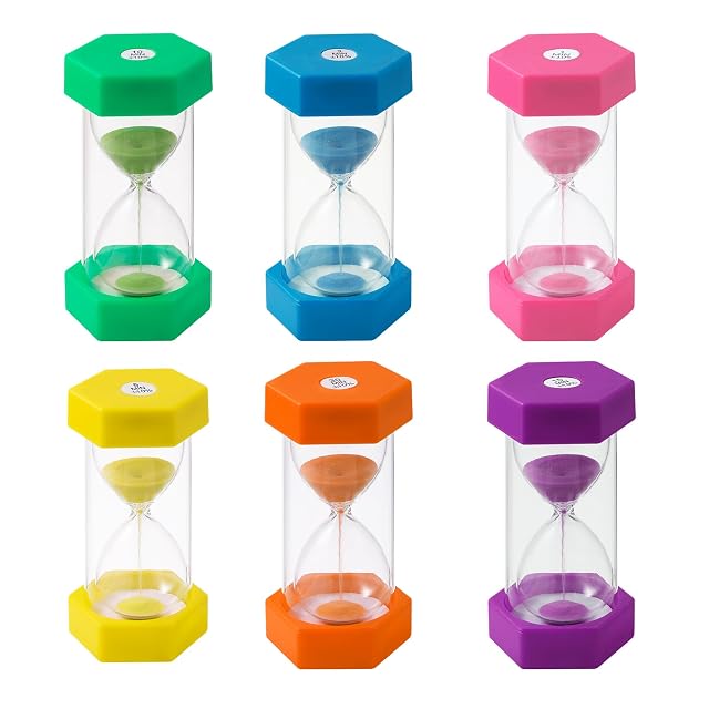 6 Piezas Arena Colorido Reloj de Arena para Niños