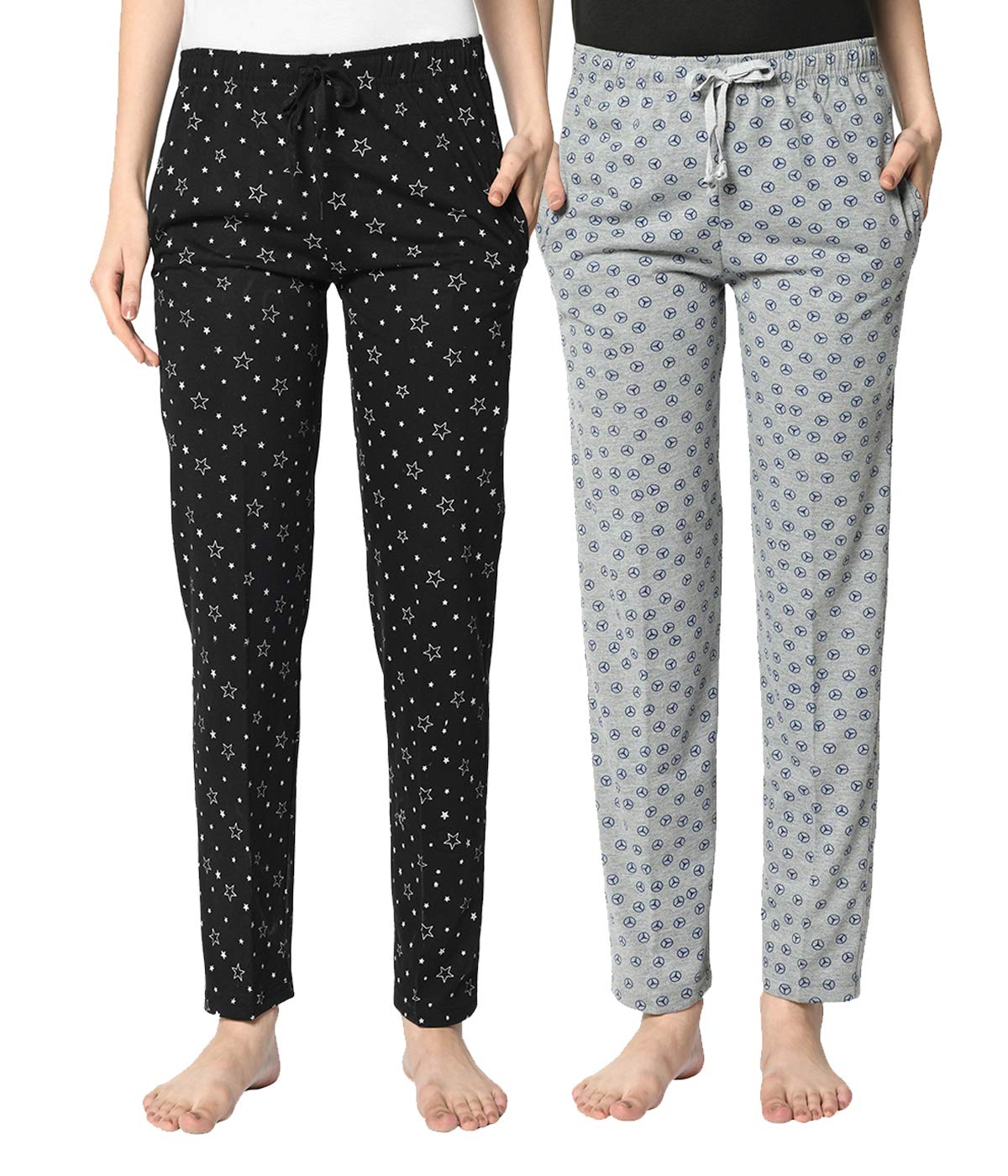 Women Cotton Blended Regular Fit Track Pants(Pack of 2)-D1__NVY__PRT__1Mlg__02-P-image-28