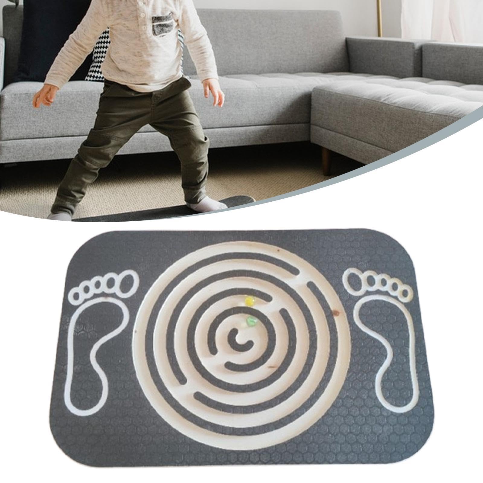 Balance Board Maze Fitness Disc Holz Stabilitätsplatte Gleichgewichtstrainer Koordinationstrainer für Kinder Erwachsene Zuhause Spiel