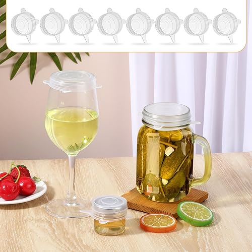 Miniatura 5 de 8 tapas elásticas de silicona del mismo tamaño para almacenamiento de alimentos frescos en el refrigerador, reutilizables, expandibles, elásticas,