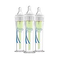 Vista 5 de Dr. Brown's Biberones anticólicos para bebés prematuros, 0.0 ft+ pezón, paquete de 4 unidades de 2 onzas y 60 cc, paquete de 3 botellas anticólicos