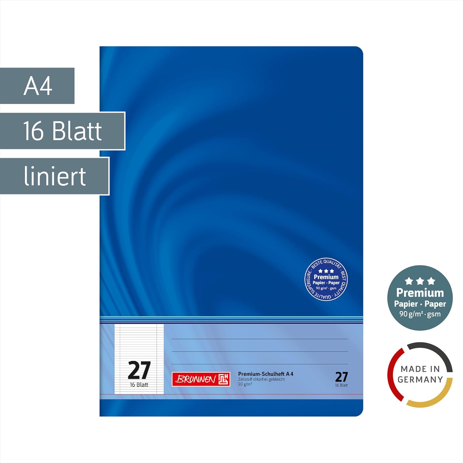Brunnen Young Vivendi Notebook A4/16 Pages Lined 27