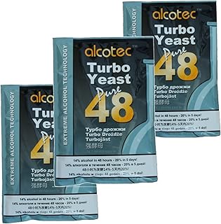 Alcotec 48-hour Turbo Yeast, 135 grams (Pack of 3)