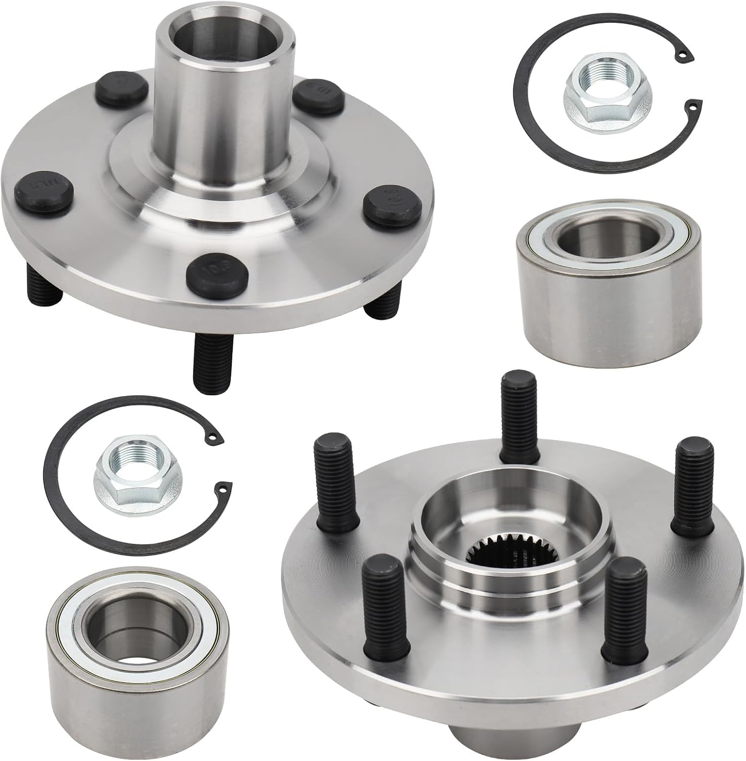 DRIVESTAR 518508 Front Wheel Hub & Bearing Assembly Driver/Passenger for Toyota Camry 1992-2003, for Toyota Solara 1999-2003, for Lexus RX300 1999-2003, 5-Lug w/o ABS(Pair)