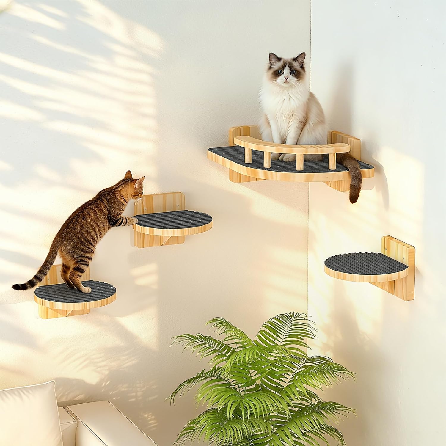 XiaZ Cat Wall Shelves & Cat Wall Hammock Mounted Bed