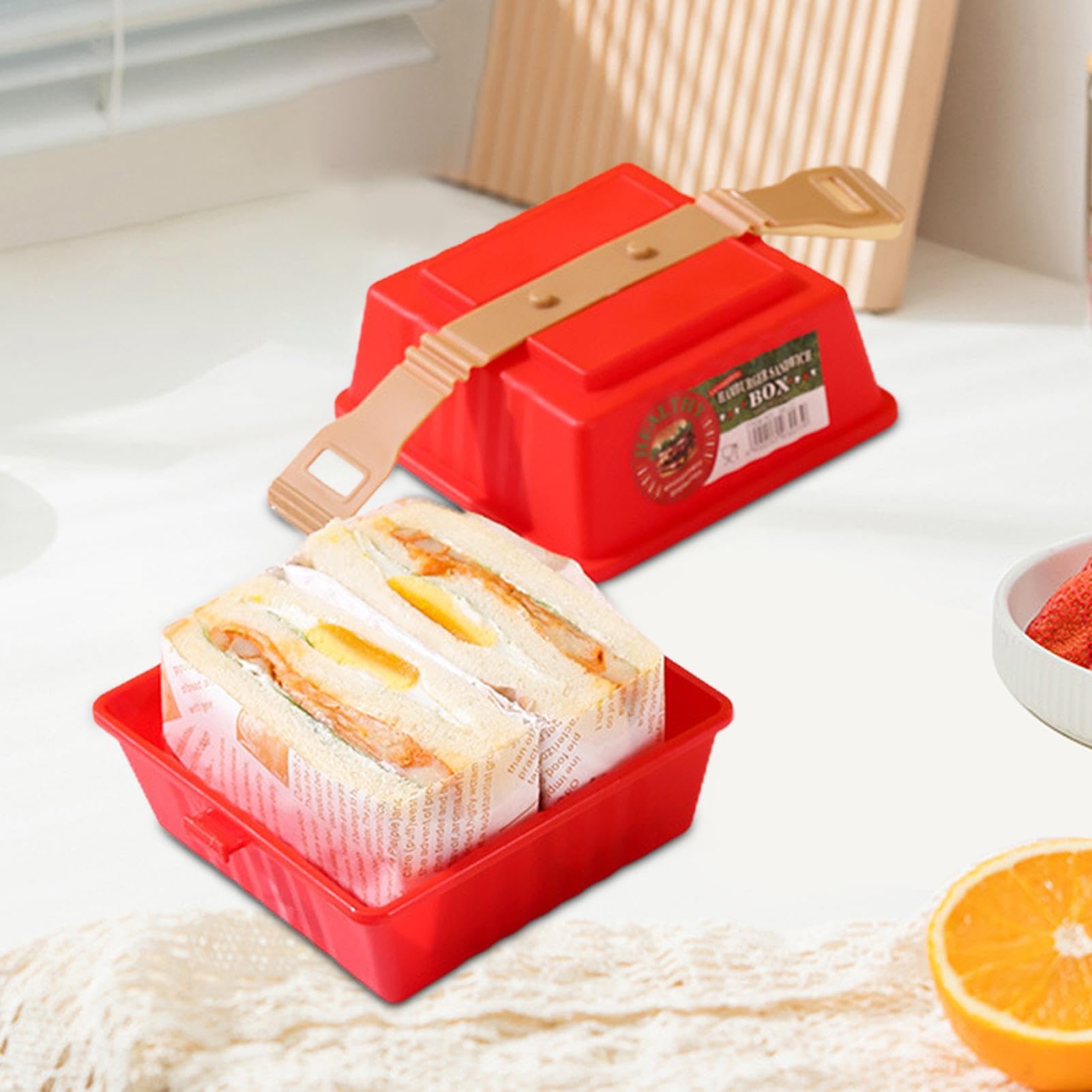  Diner ハンバーガー　ボックスとステッカー付き Amazon.co.jp: ハンバーガー収納ボックス - ハンバーガー保存容器