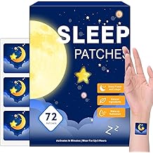 Sleep Patches, 72Pack Sleep Patches for Adults Extra Strength, Natural Plant Based Sleep Support, Easy to Use with Melatonin &amp; Valerian for Night Rest