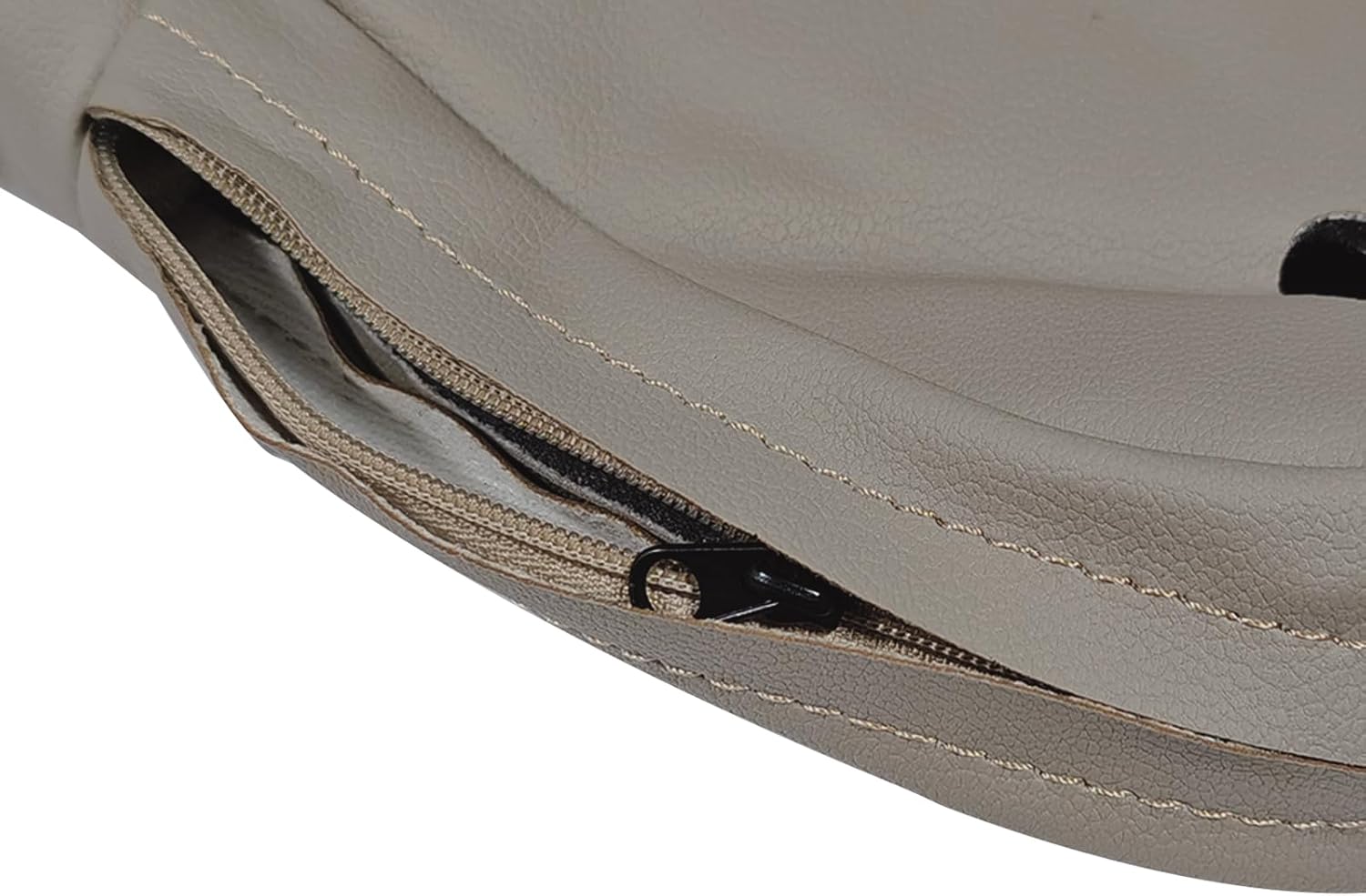 Car Seat Armrest Cover Replacement Fits for Chrysler Town & Country 2011-2016 Microfiber Leather, Tan