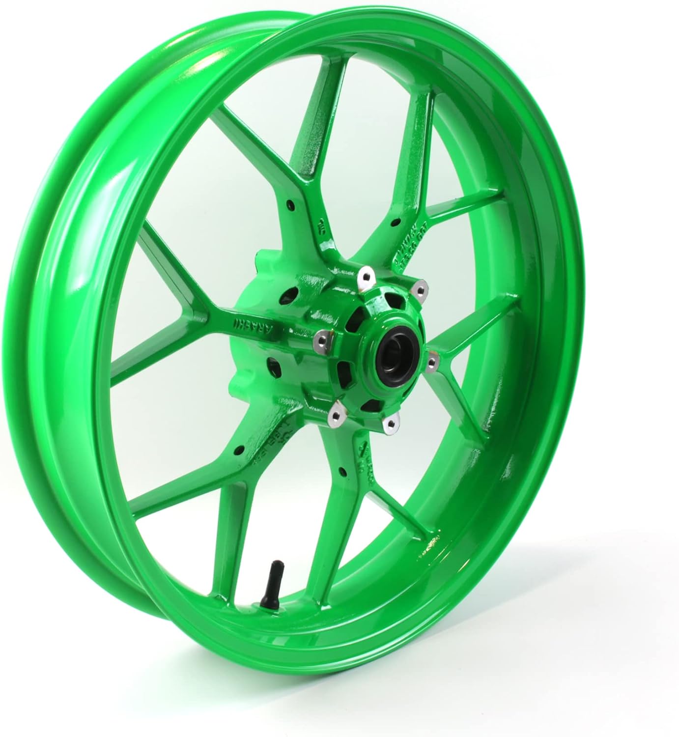 Arashi Front Wheel Rim and Brake Disc Rotors for Honda CBR600RR 2007-2022, Motorcycle Replacement Accessories Parts Neon Green