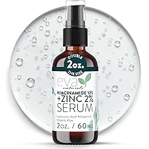 Eva Naturals Niacinamide 12% + Zinc Serum for Face   Dark Spot Remover, Pore Minimizer, Redness Relief, Hydrating Vitamin B3 with Botanical Hyaluronic Acid, Anti-Aging Facial Serum for Clear Skin
