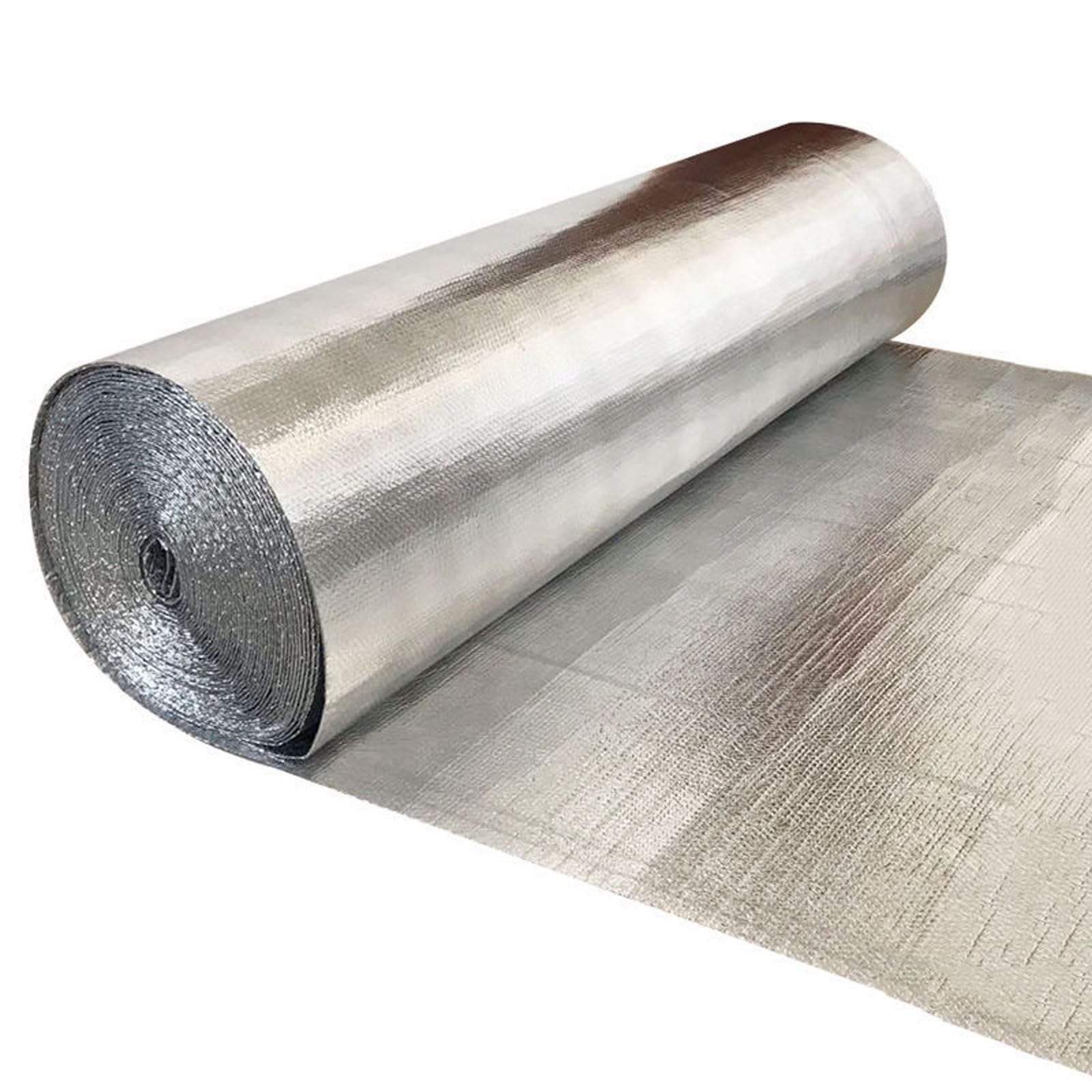 Paneles de Revestimiento Doble capa Aluminizado Reflectantes Radiador, Aislante Térmico Reflexivo, Lámina Reflectante Adhesiva con Burbujas Evita Pérdidas de Calor para la Pared, Ahorro de Energía ( S