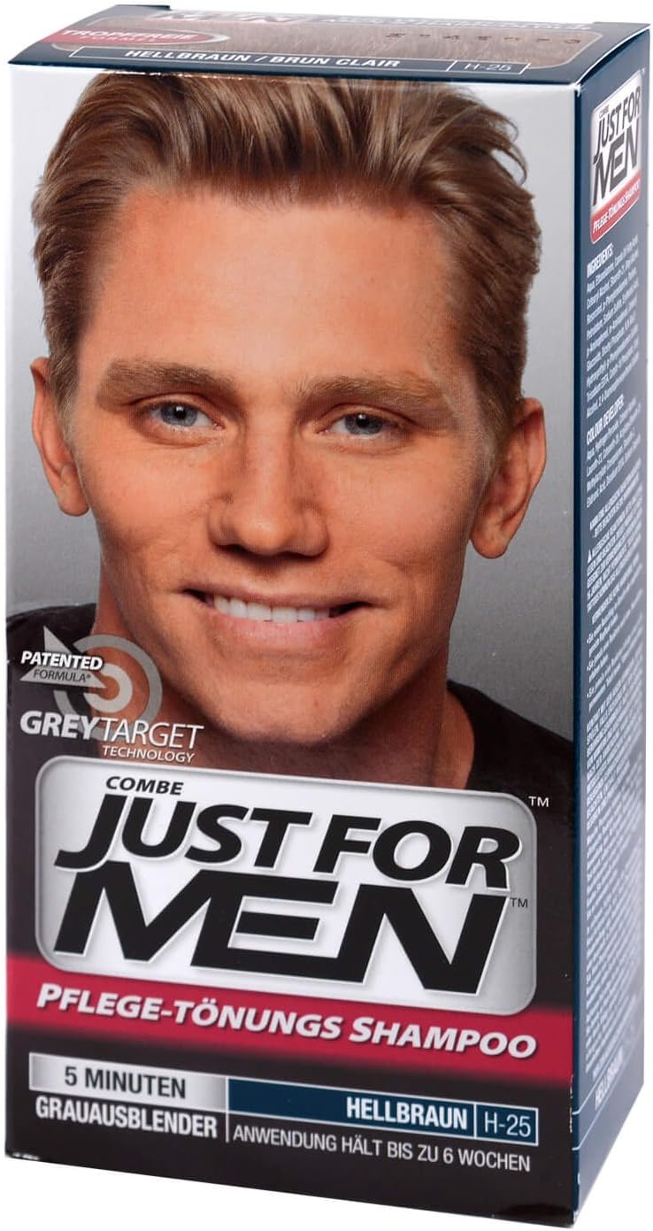 Just for men Original Formula Light Brown Hair Dye, Restores Original Colour for a Natural Look H25