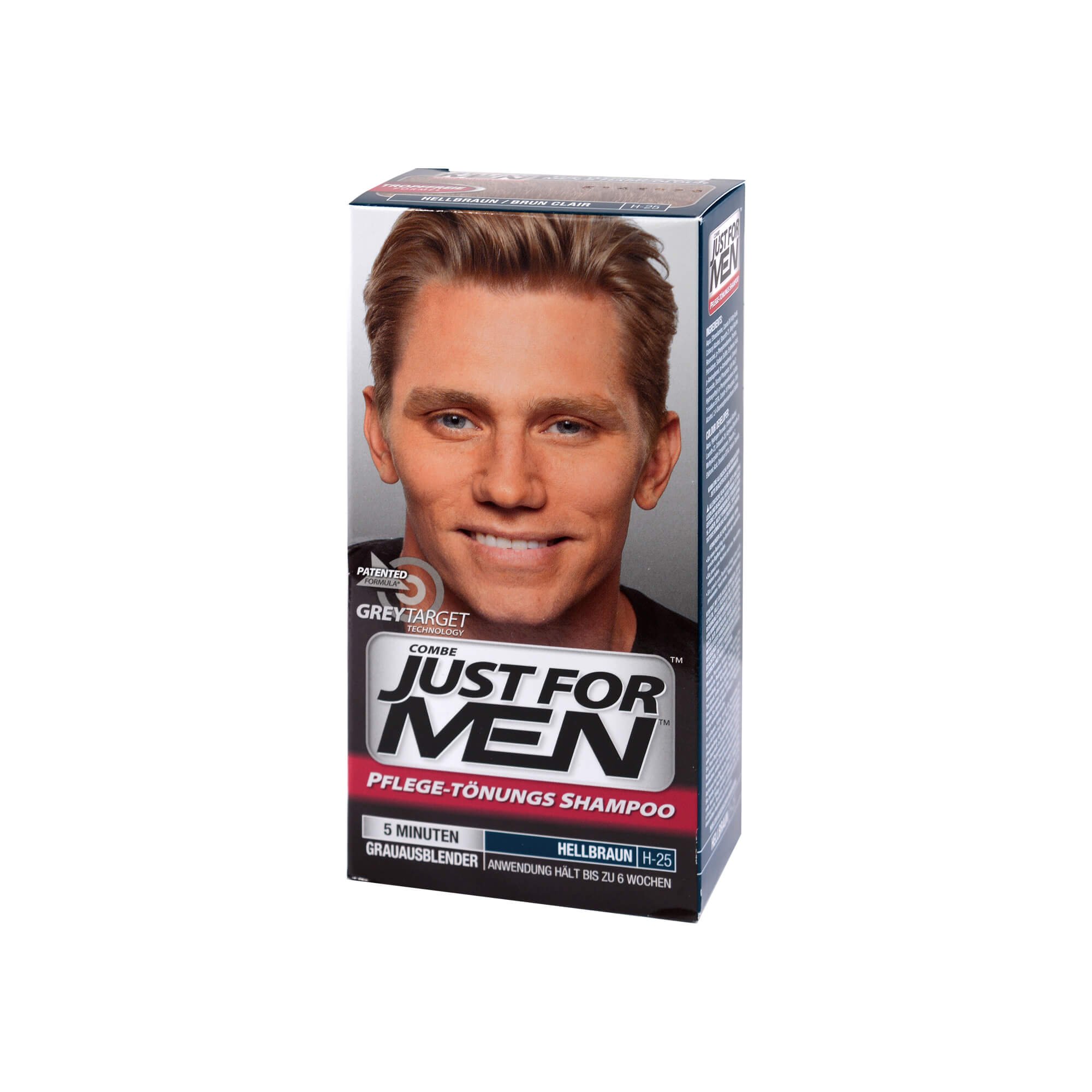 Just for men Original Formula Light Brown Hair Dye, Restores Original Colour for a Natural Look H25