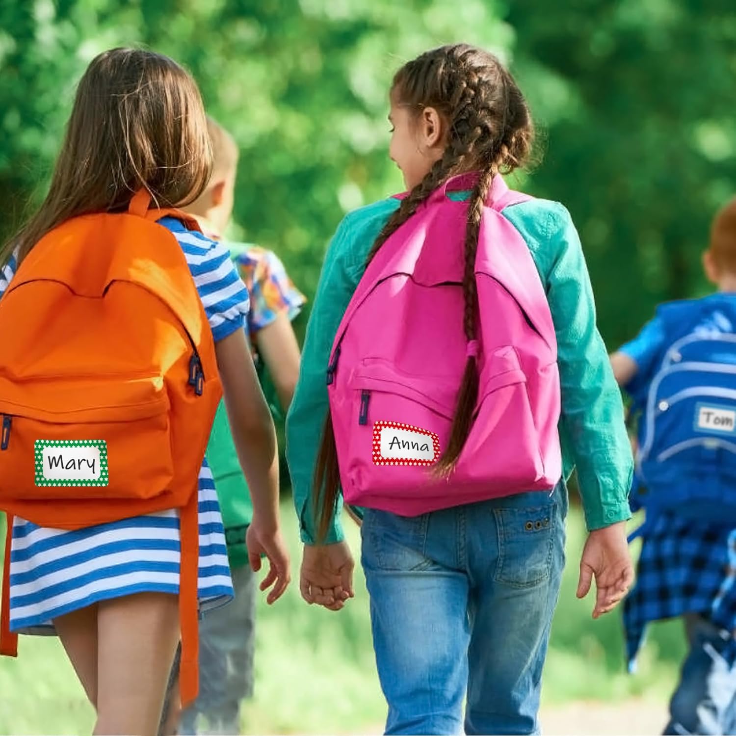 L LIKED 400 Stickers - 3.5" x 2.25"Colors Plain Name tag Labels with Perforated Line for School Office Home (Star - 400 Labels) - Image 7