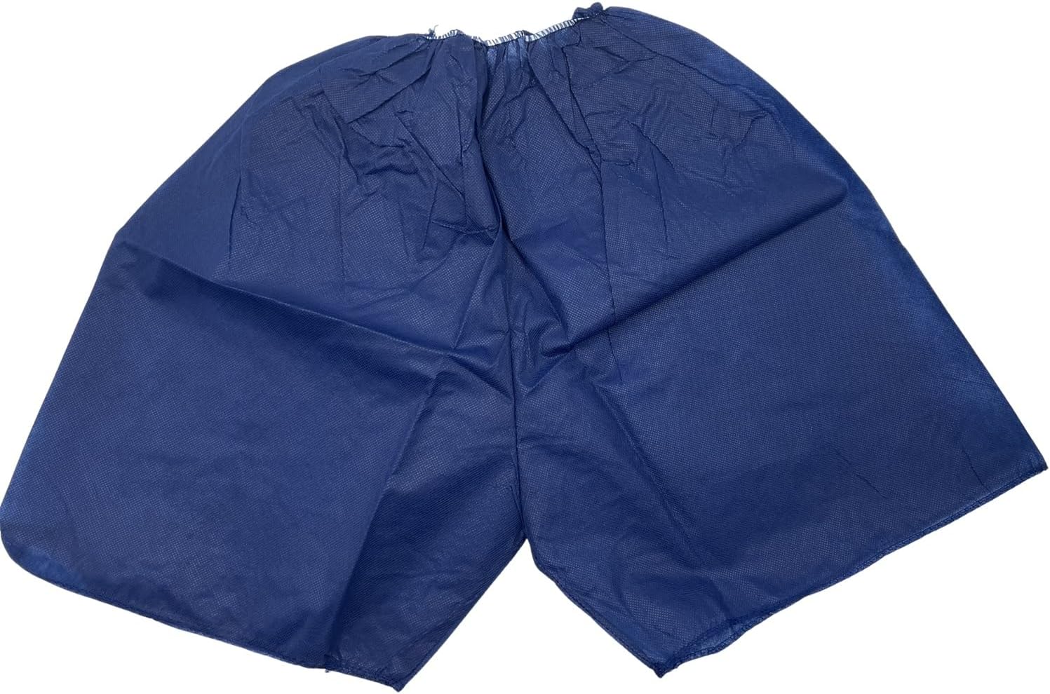 Patient Exam Shorts – Universal Size Disposable Medical Shorts, Non-Sterile Nonwoven Fabric with Elastic Waistband, Dark Blue Exam Wear for Clinics & Hospitals - 50 Pack