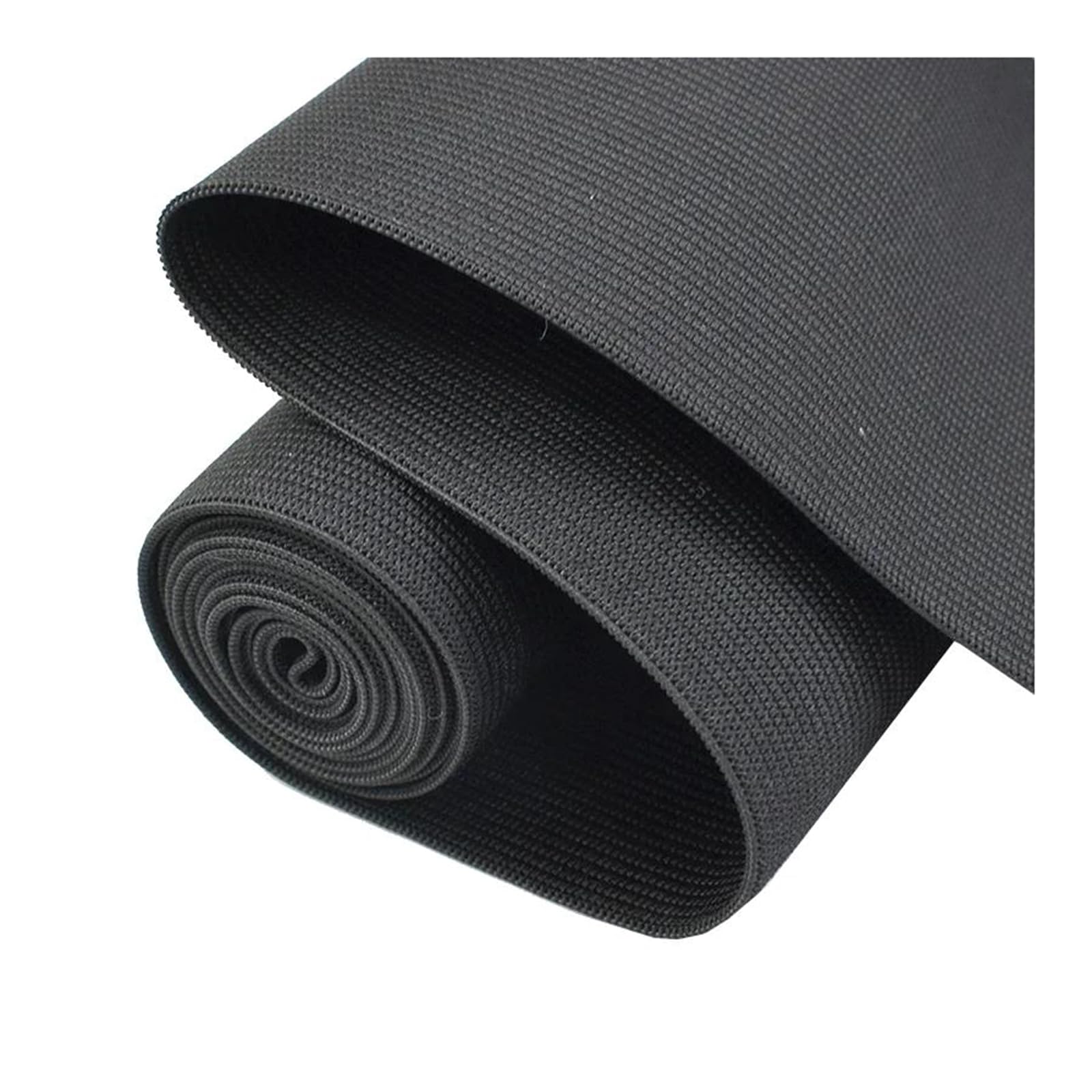 Bandas elásticas Banda elástica Ancha y Plana Banda elástica for la Cintura, 2 Metros (10/15/20/25 cm), Color Blanco y Negro, for Coser Ropa, Accesorios de Tela, Blanco, 10 cm(Schwarz,7cm)