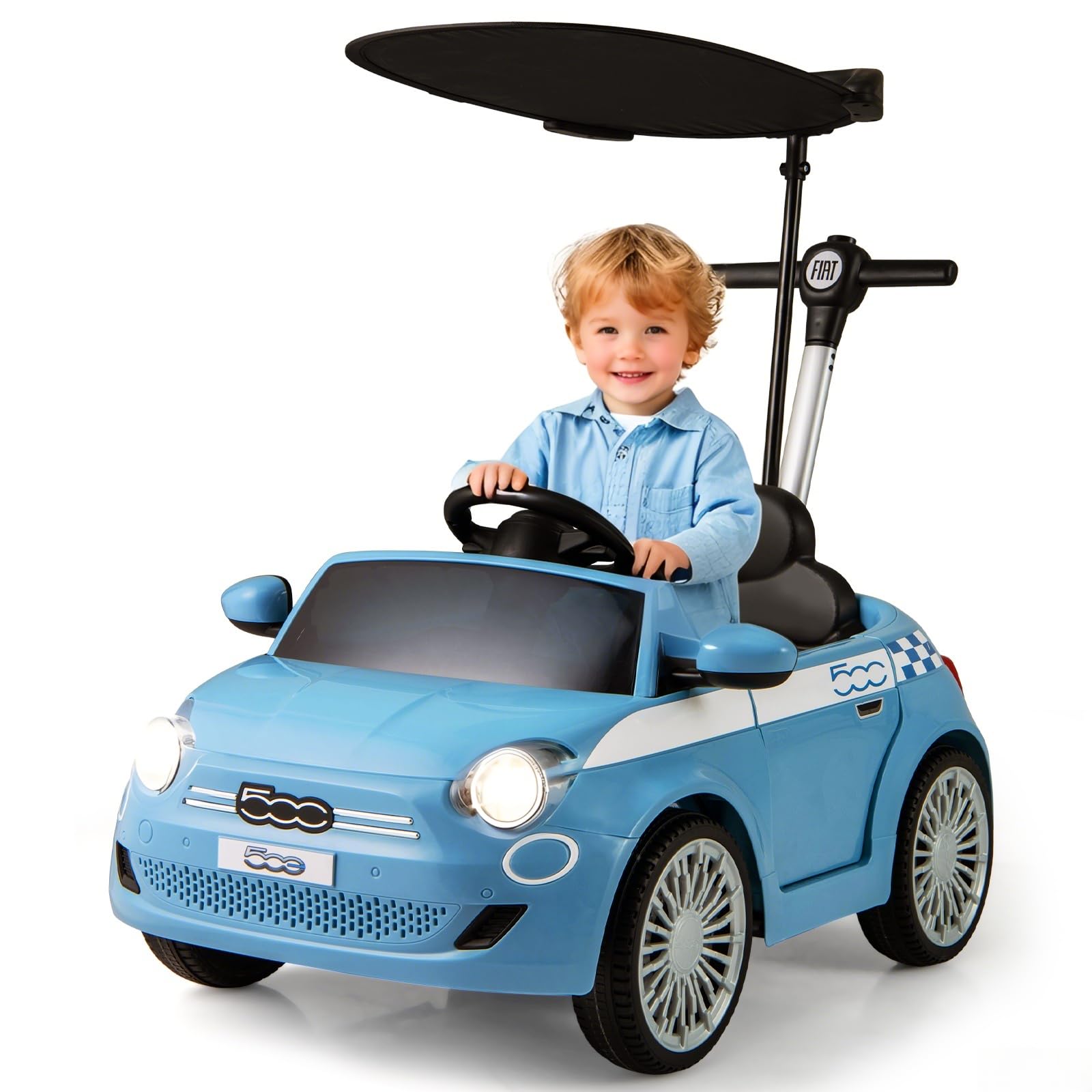 Amazon.com: Licensed Fiat 500 Ride on Push Car by INFANS, 3 in 1