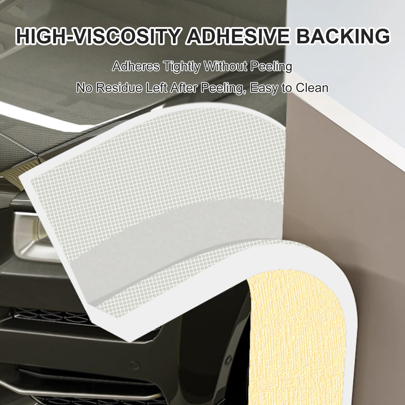 Protector Columnas Garaje, Almohadillas de Poste Engrosadas, Protector Pared Garaje Autoadhesivas, Tiras de Protección para Pilares, Paredes, Vigas(White,95cm/37in)