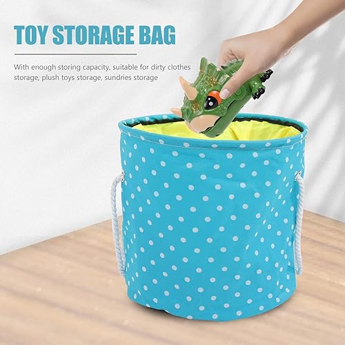 Miniatura 7 de Cabilock Cesta de almacenamiento de juguetes con alfombrilla de juego, soporte de ladrillos de construcción, organizador de almacenamiento de