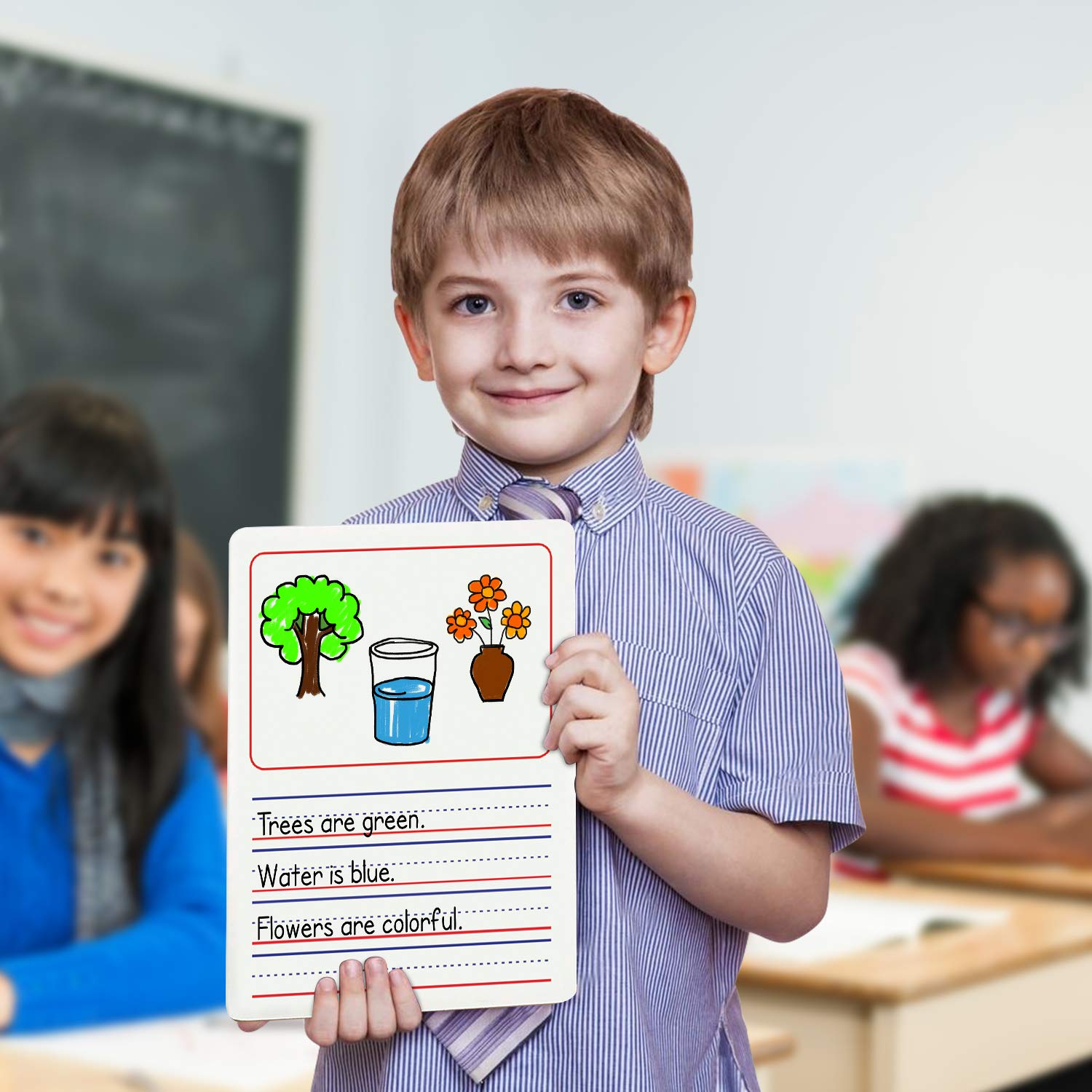 10 Pack Dry Erase Storyboard 9"X12" White Board for Kids with