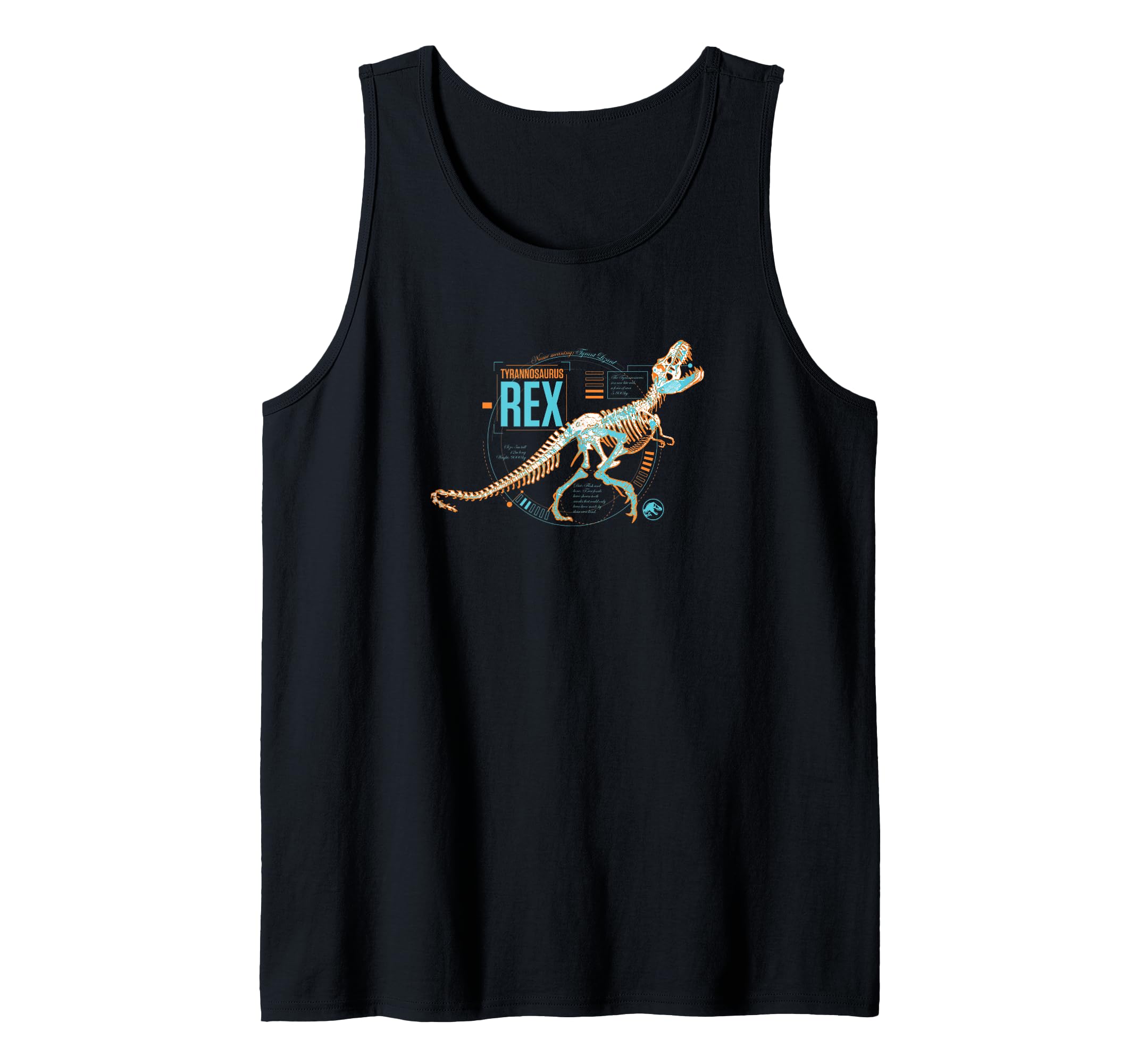 Débardeur été Jurassic World T-Rex Facts X-Ray anti-transpiration pour homme