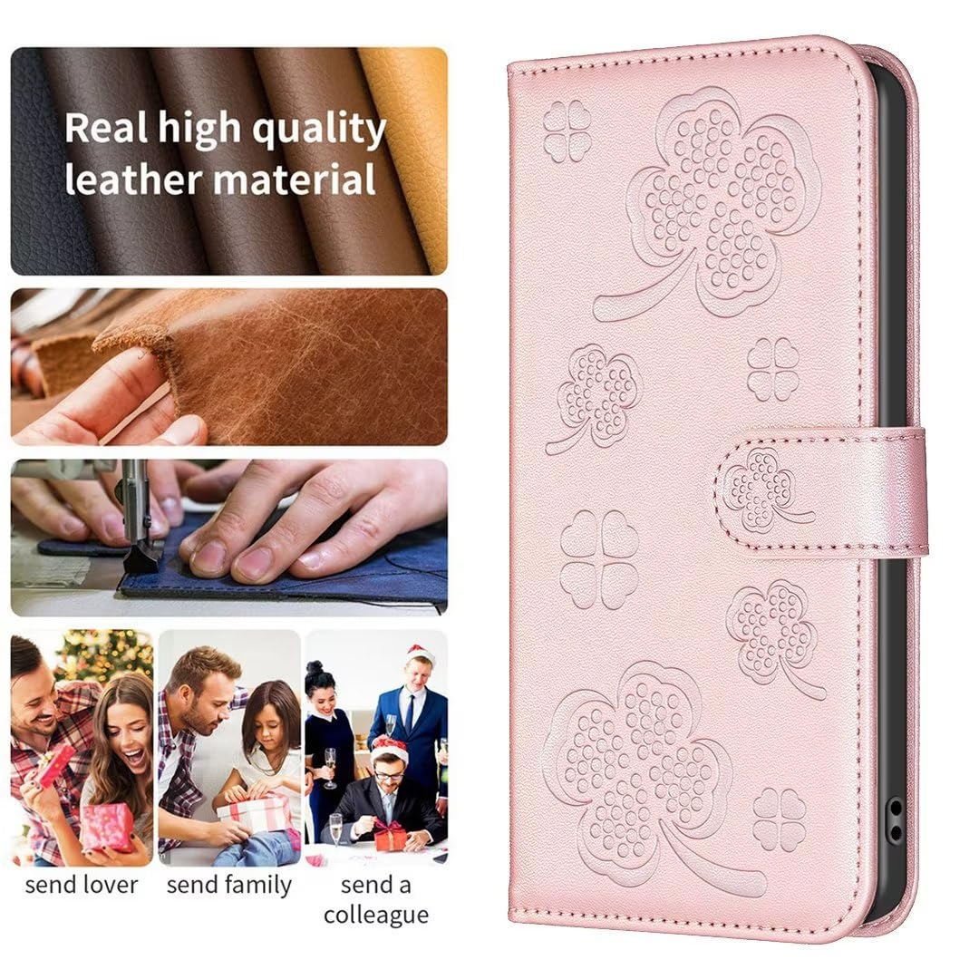 TEDTIKJT Cover Compatibile con Oppo A94 5G/Reno 5Z 5G Custodia Pelle PU Flip Portafoglio con slot per Schede Custodia protettiva Magnetica Custodia Compatibile con Oppo A94 5G/Reno 5Z 5G,Rosso