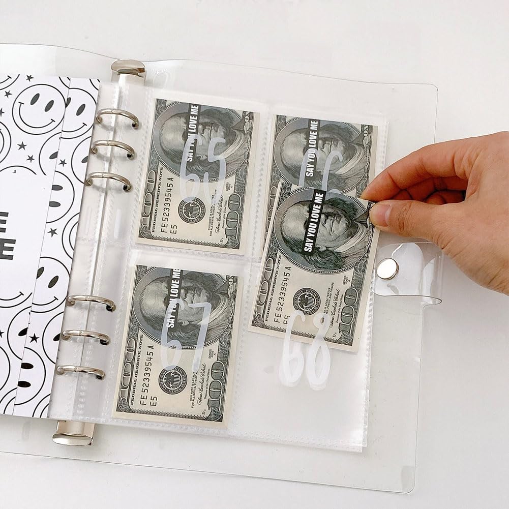 Raccoglitore Risparmio 100 Buste - Sfida Di Budget Con Buste E Penna Per Lavagna - Foto 5