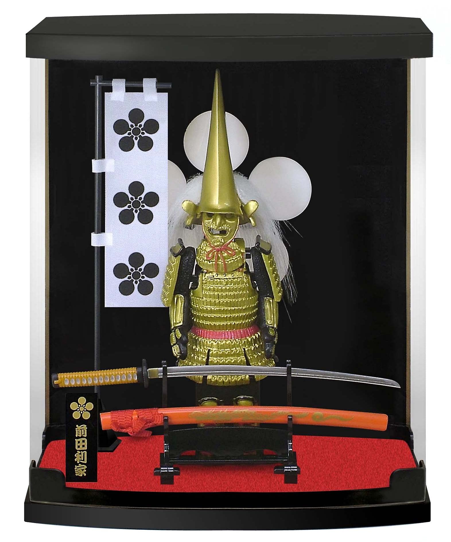 MEISTER JAPAN Samurai Figure, Samurai Armor for Maeda, with Real Sword,Samurai Ornaments for Friends and Family, Cool Samurai Gift