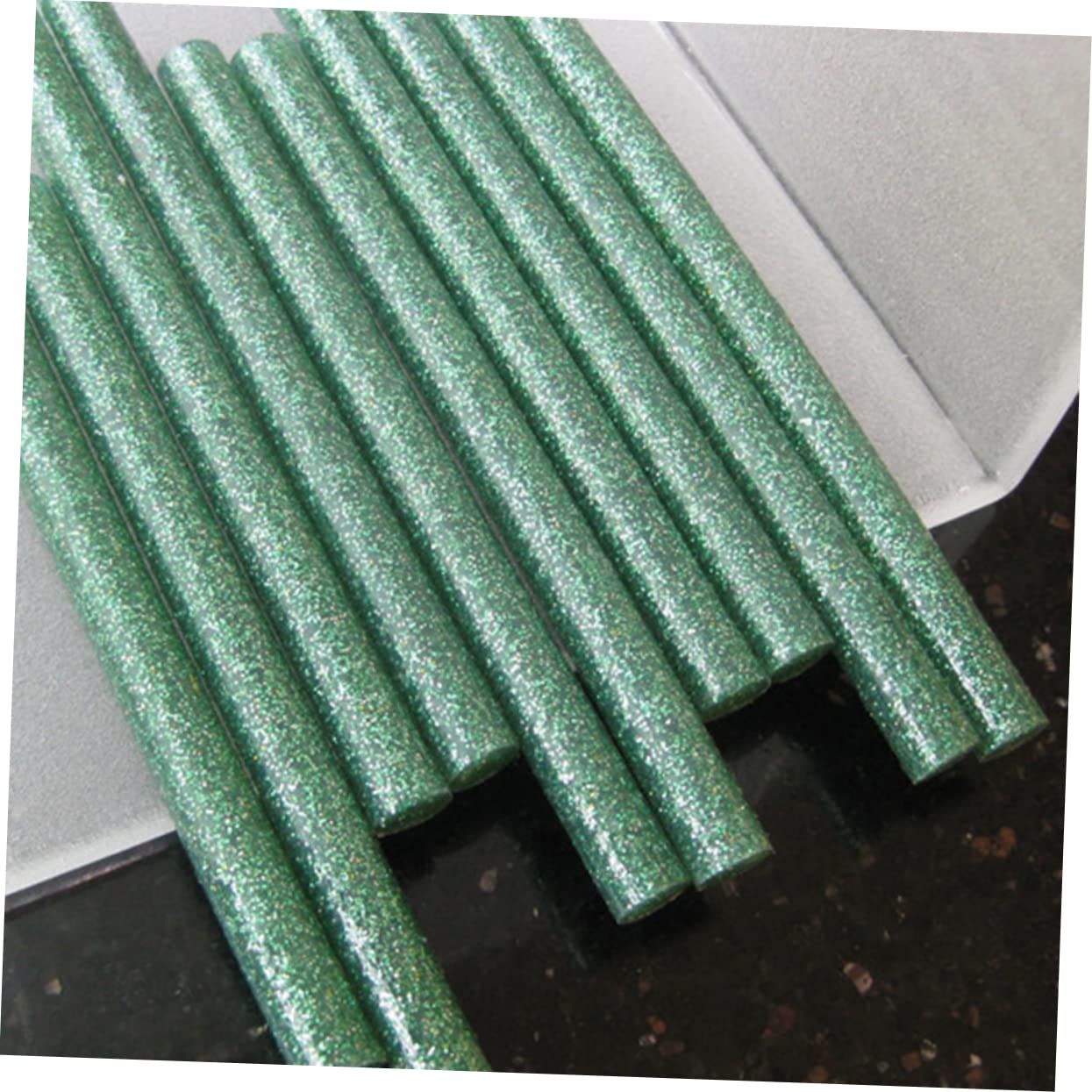 Zerodeko 100Pcs Colorful Glitter Hot Glue Sticks Versatile Adhesive for Crafts Home Repair and Decoration for More