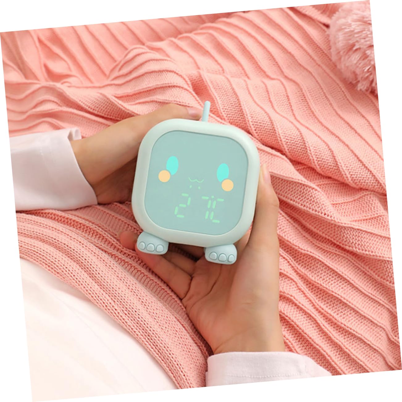 Despertador Electrónico Infantil Creativo Verde de Plástico 1pieza