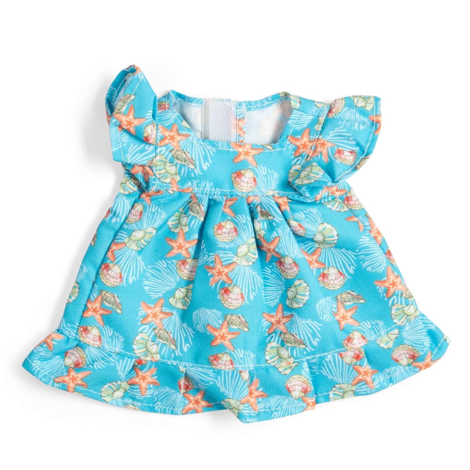 Bigjigs Toys Blue Dress With Shells - Small | Doll Clothes & Accessories