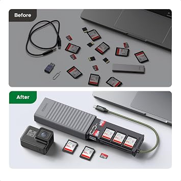 UGREEN SD Card Reader with SD Card Holder, 5Gbps USB-C Memory Card Reader