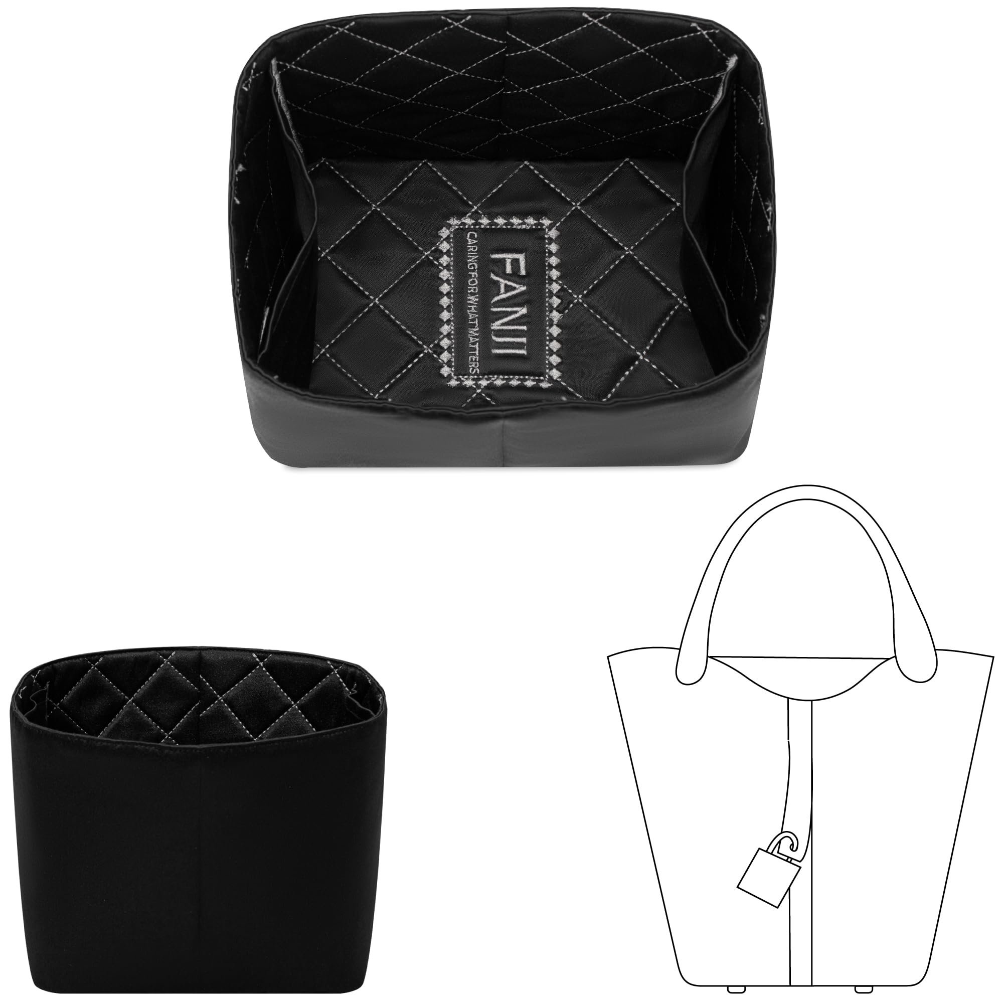 Amazon.com: FANJI Project Purse Organizer Insert for Hermes