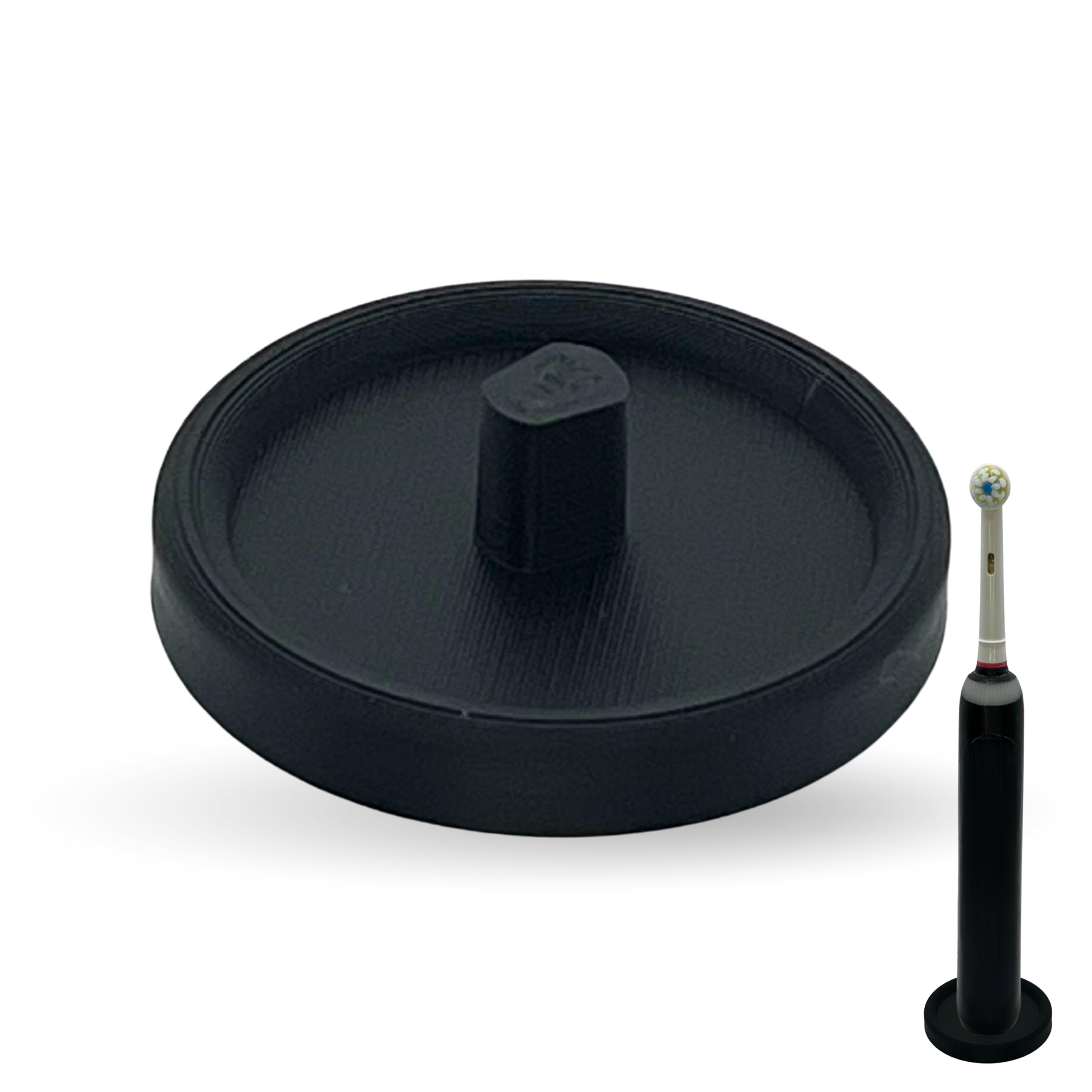 Xtrude Ltd Black Oral Care Brand Electric Toothbrush Stand & Drip Tray (, Single)