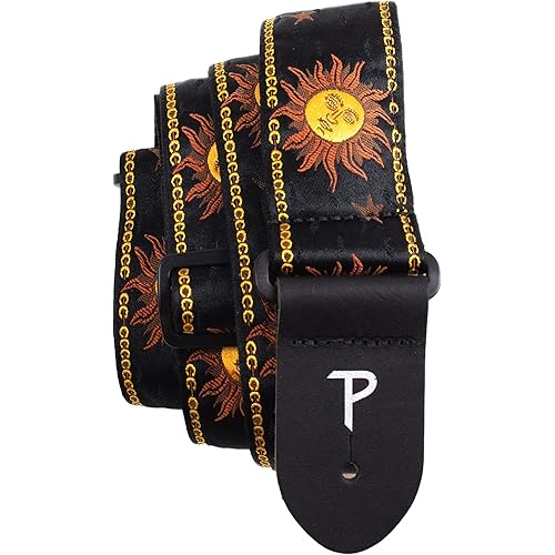 Perri’s Leathers Ltd. - Guitar Strap - Jacquard - Adjustable - For Acoustic/Bass/Electric Guitars - Made in Canada
