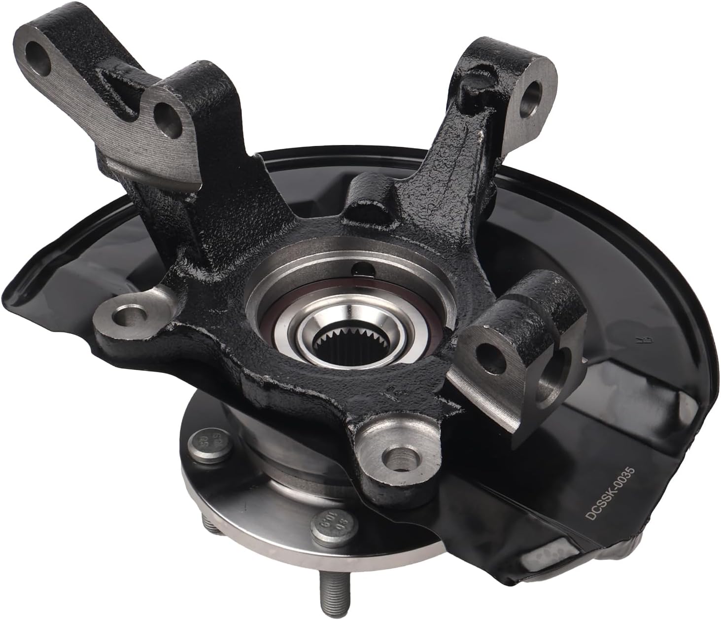 Autoround 698410 Front Right Steering Knuckle & Wheel Bearing Hub Assembly Fit for 2007-2012 Dodge Caliber, 2007-2017 Jeep Compass/Patriot, Passenger Side