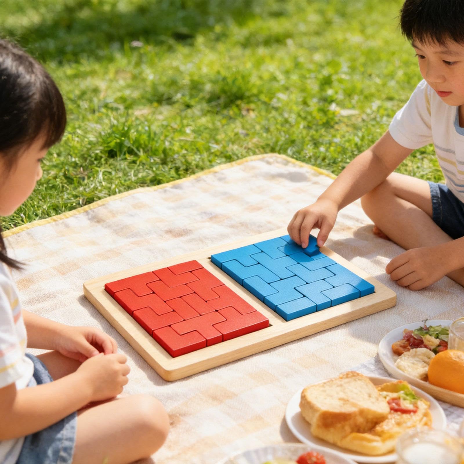 MagiDeal Puzzle in Legno con Blocchi Decorativi, Gioco Rompicapo per Bambini E Adulti, Ragazzi E Ragazze.