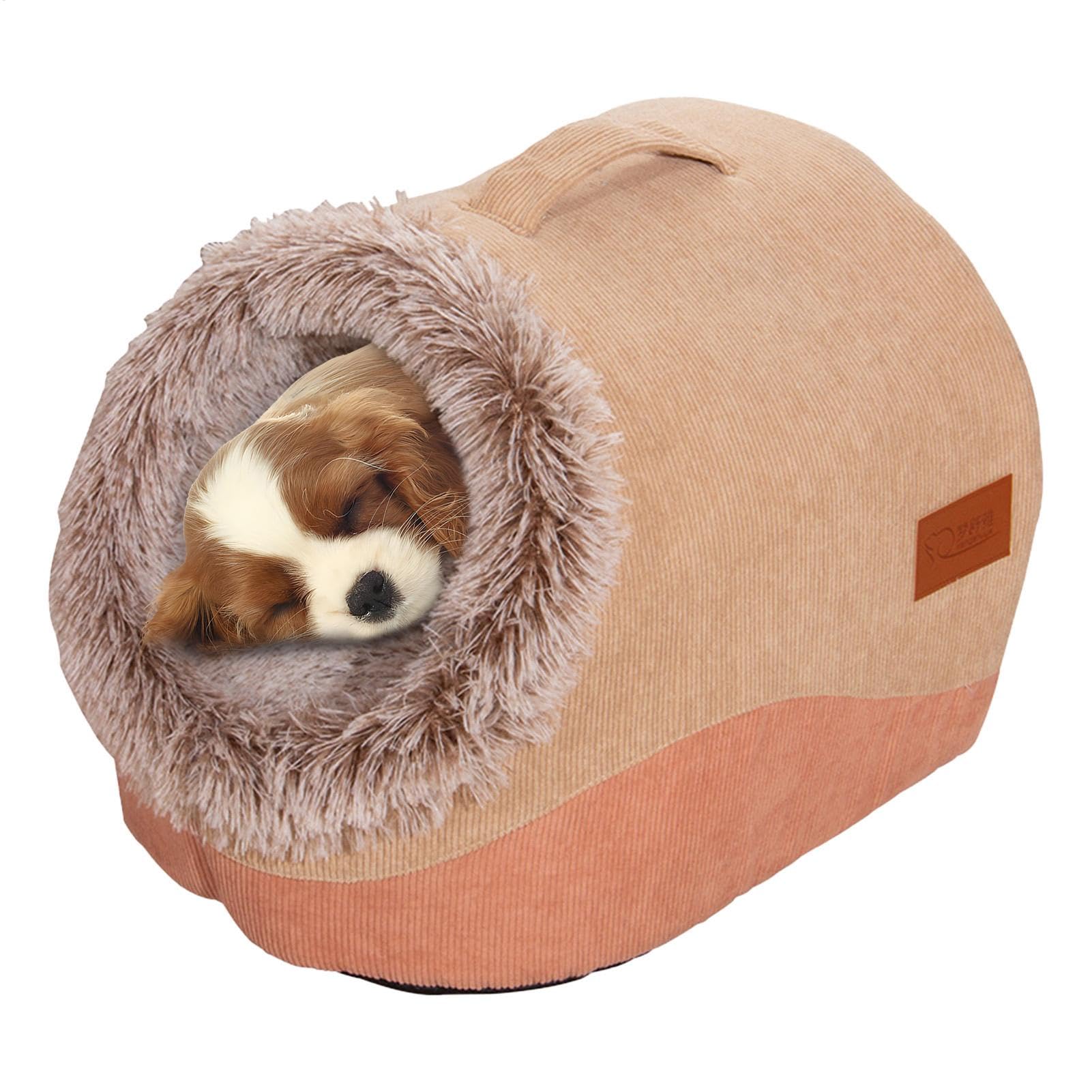 Grotte per gatti da interni, cuccia calda semi-chiusa in peluche per cani, forniture per animali domestici, cuccia per cani, gatti, coniglietti, animali domestici | forniture per animali domestici, cuccia per cani, gatti, coniglietti, animali domestici