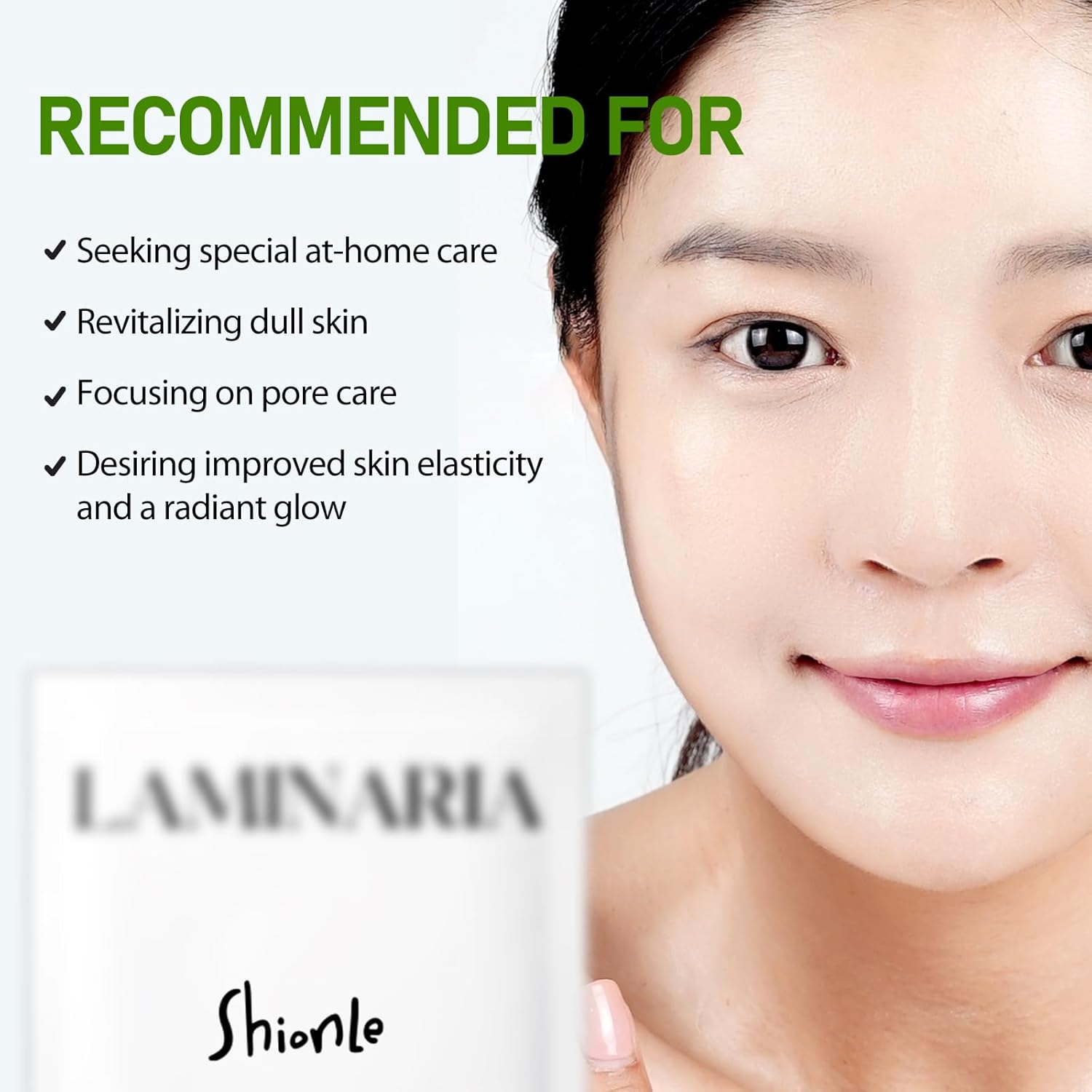 SHIONLE 10Packs Korean Laminaria Collagen Face Mask | Hydrating & Soothing Essential Facial Sheet Mask with Sea Kelp Essence | Calming Moisture Home Spa Skincare for All Skin Types - Image 4